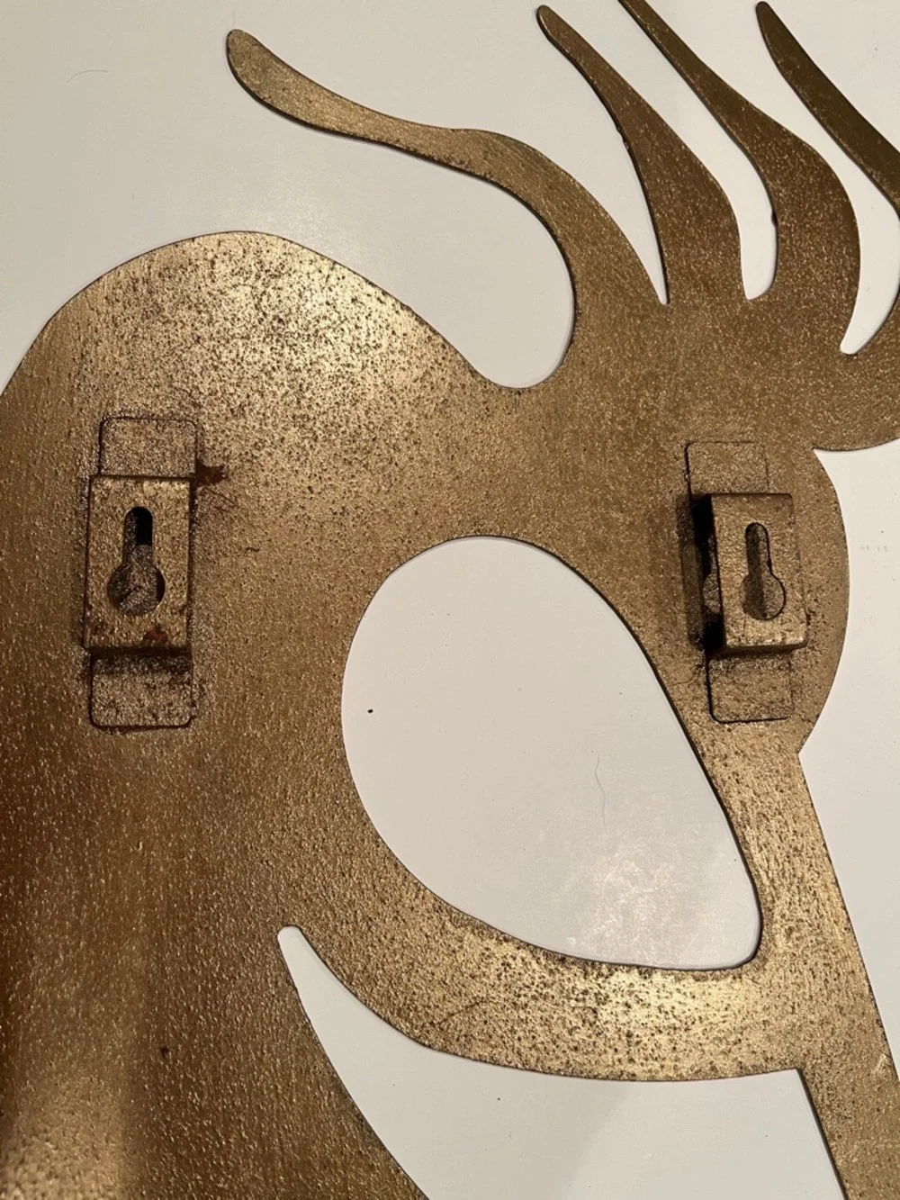 Kokopell 20”x8” Vintage Metal Wall Art Set - Antique Brass Finish 2 pc